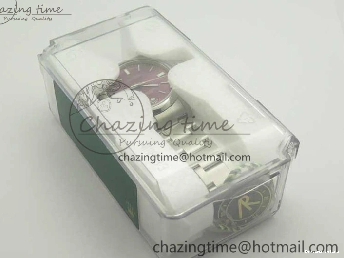 0508 Oyster Perpetual 39mm 114300 ARF 1:1 Best Edition 904L SS Case and Bracelet Red Grape Dial SH Packable 3392